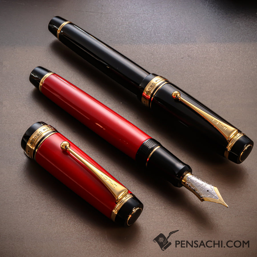 PILOT Custom Urushi Fountain Pen - Shu Vermillion - PenSachi Japanese Limited Fountain Pen