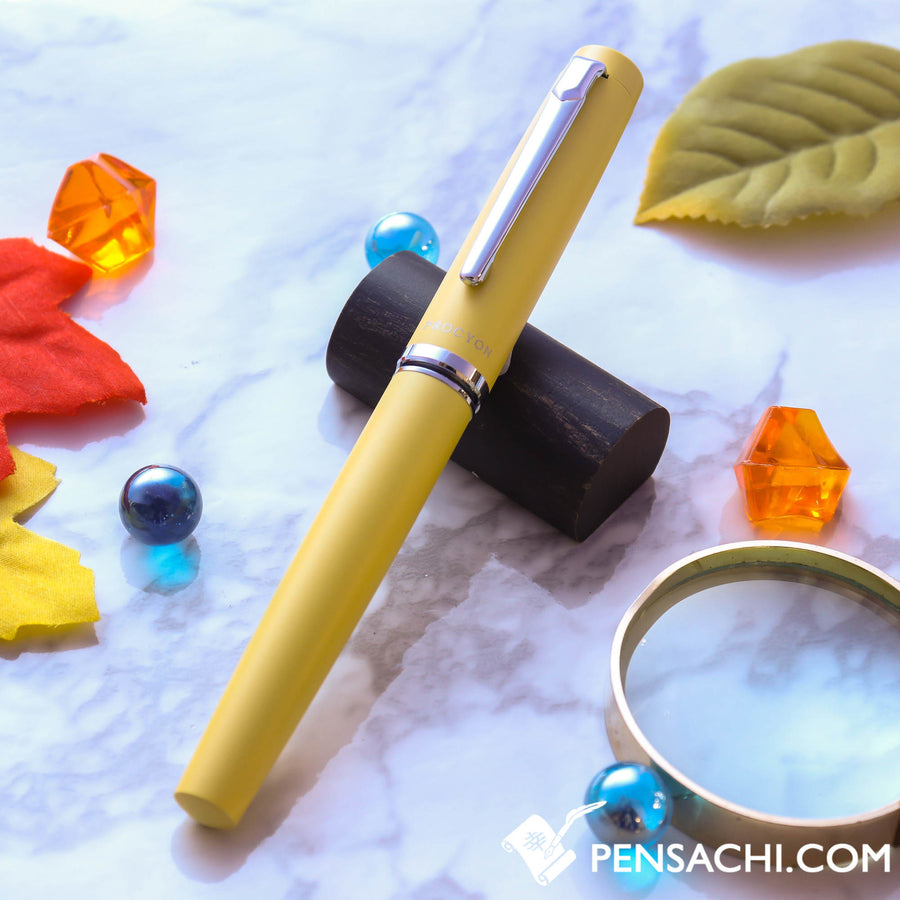 PLATINUM Procyon Fountain Pen - Citron Yellow - PenSachi Japanese Limited Fountain Pen