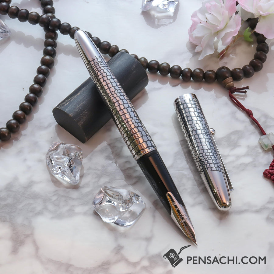 PILOT Silvern Sterling Silver Fountain Pen - Pavement - PenSachi Japanese Limited Fountain Pen