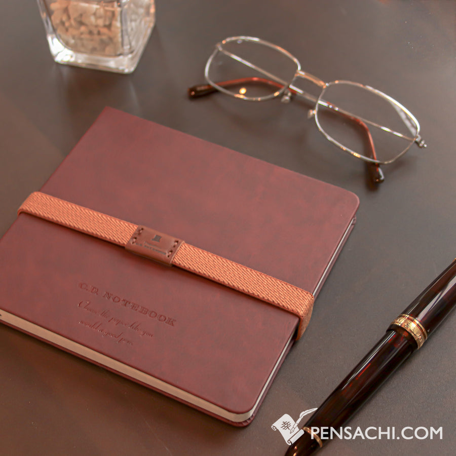 Premium C.D. Notebook Wine Red - Graph - PenSachi Japanese Limited Fountain Pen