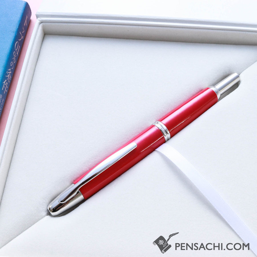 Buy PILOT Limited Edition Vanishing Point Capless - Red Coral 18k Gold nib fountain pen directly from Japan. Nib Size: F (Fine). Best price fountain pen. Origin Japan