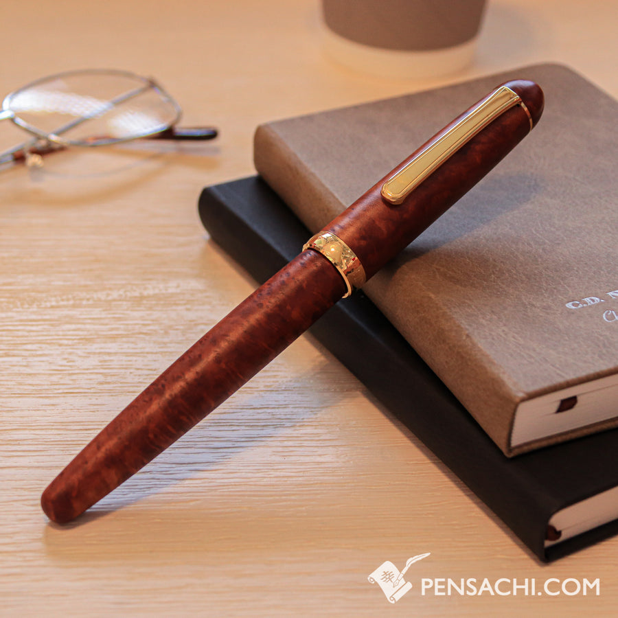 PLATINUM #3776 Century Briar Fountain Pen - Light Brown - PenSachi Japanese Limited Fountain Pen