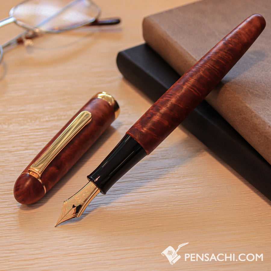 PLATINUM #3776 Century Briar Fountain Pen - Light Brown - PenSachi Japanese Limited Fountain Pen