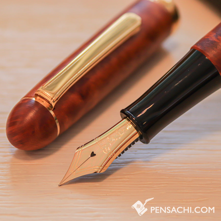 PLATINUM #3776 Century Briar Fountain Pen - Light Brown - PenSachi Japanese Limited Fountain Pen