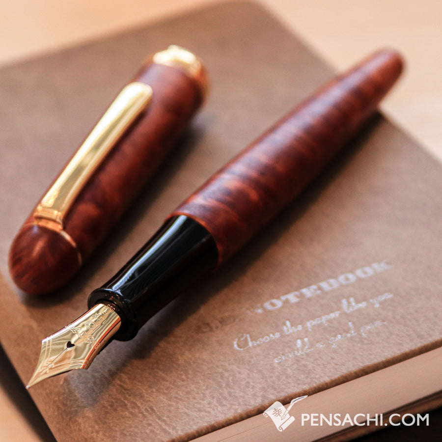 PLATINUM #3776 Century Briar Fountain Pen - Light Brown - PenSachi Japanese Limited Fountain Pen