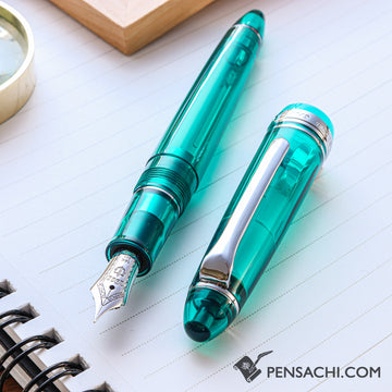 SAILOR Limited Edition 1911 Standard (Mid size) Demonstrator Fountain Pen - Teal Green - PenSachi Japanese Limited Fountain Pen