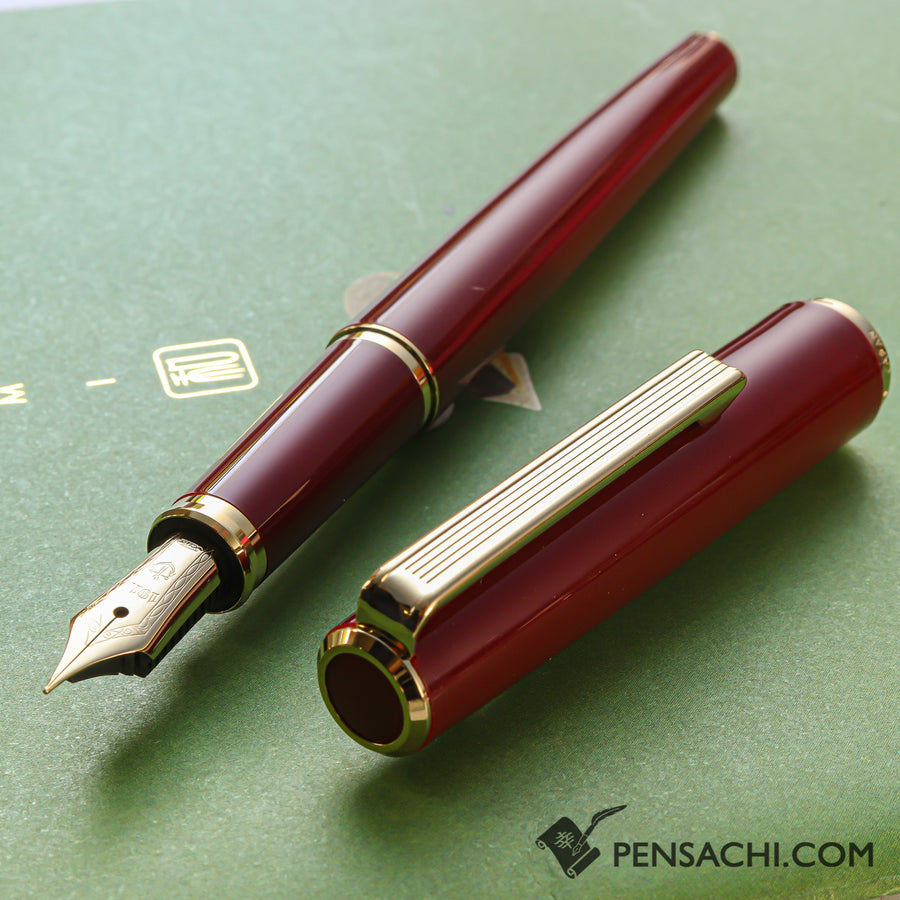 SAILOR Young Profit Fountain Pen - Dark Red - PenSachi Japanese Limited Fountain Pen