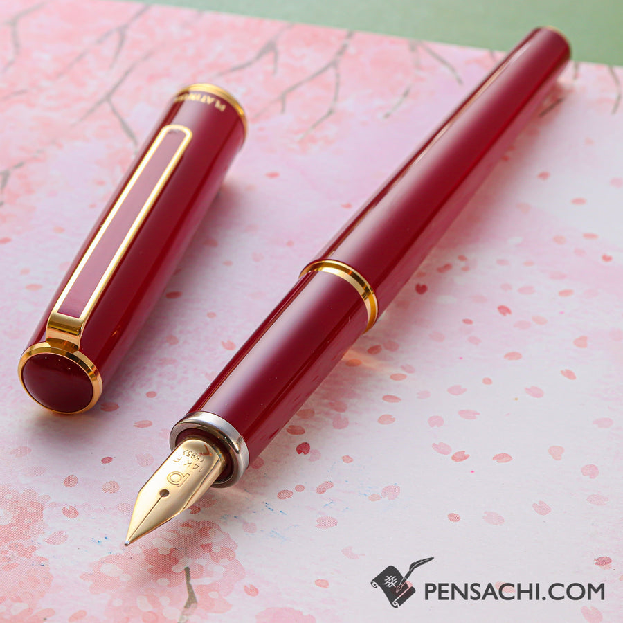 PLATINUM Standard Fountain Pen - Red - PenSachi Japanese Limited Fountain Pen