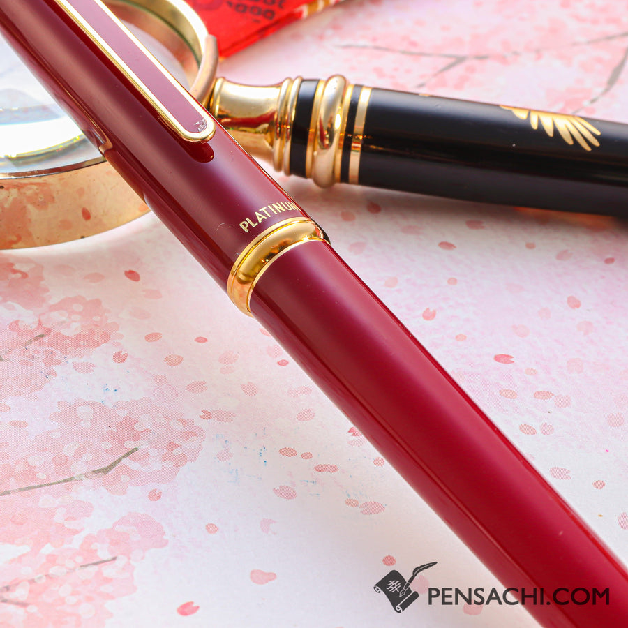 PLATINUM Standard Fountain Pen - Red - PenSachi Japanese Limited Fountain Pen