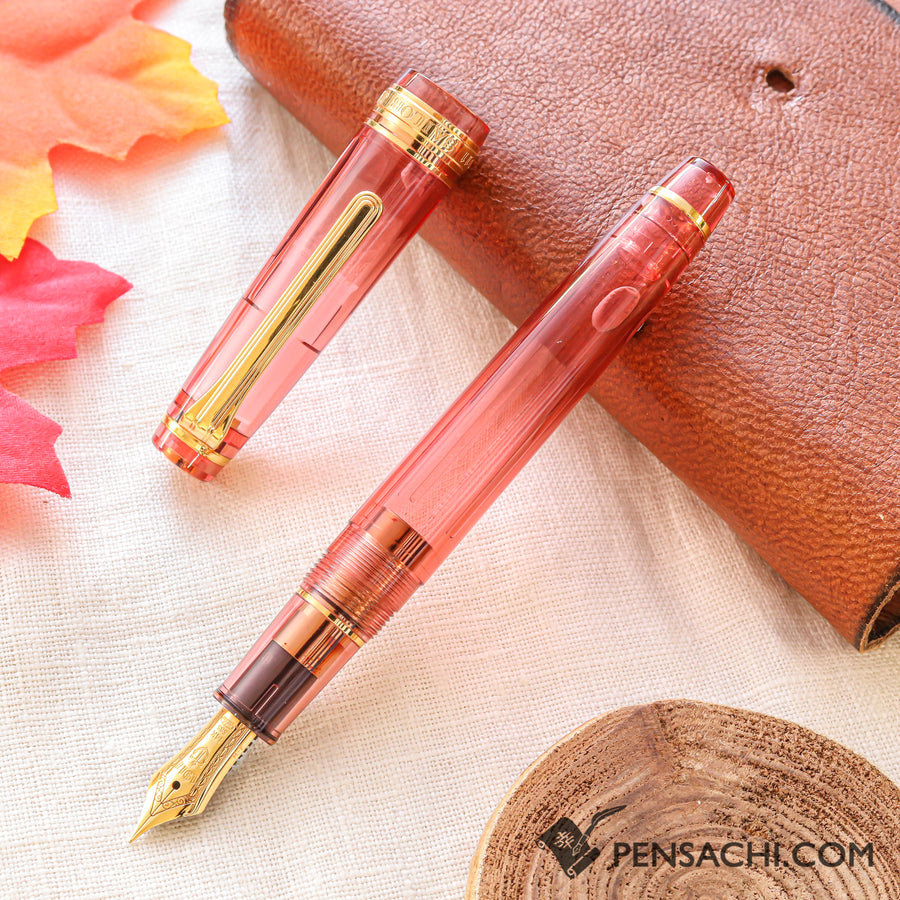 SAILOR Limited Edition Pro Gear Slim (Sapporo) Demonstrator Fountain Pen - Sunrise Orange - PenSachi Japanese Limited Fountain Pen