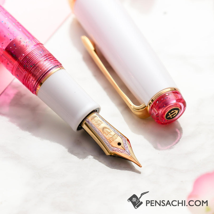 SAILOR Limited Edition Pro Gear Classic Demonstrator Fountain Pen - Sparkling Rose Pink - PenSachi Japanese Limited Fountain Pen
