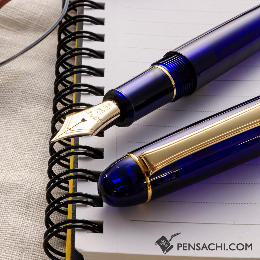 PLATINUM #3776 Century Fountain Pen - Chartres Blue - PenSachi Japanese Limited Fountain Pen