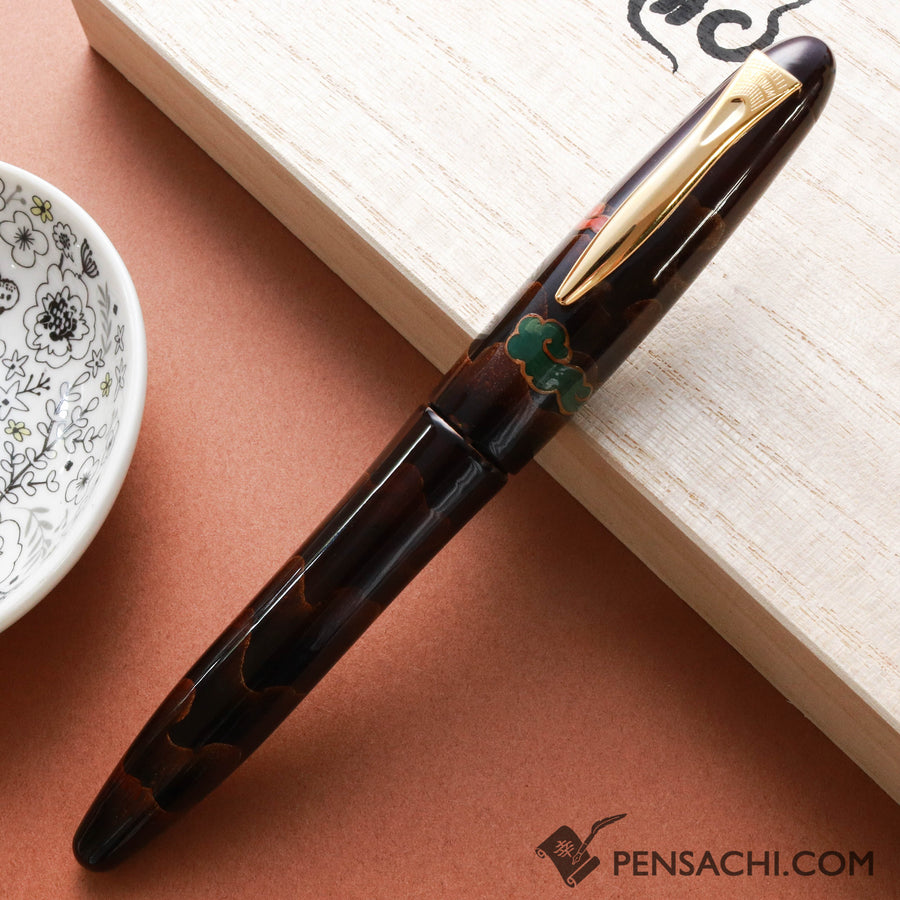 PLATINUM Izumo Yakumonuri Fountain Pen - Yakumo Byakudan