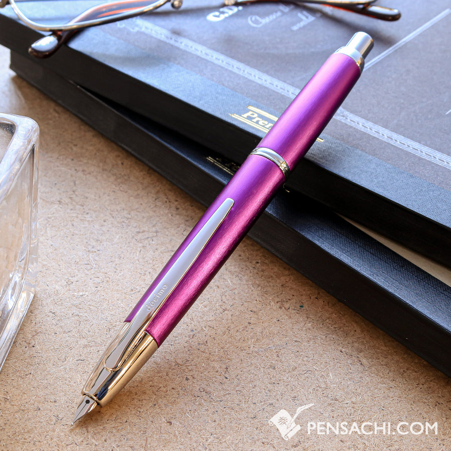 PILOT Limited Edition Vanishing Point Capless Decimo Fountain Pen - Purple - PenSachi Japanese Limited Fountain Pen