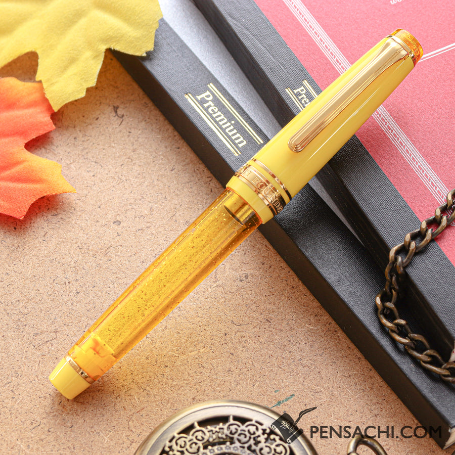 SAILOR Limited Edition Pro Gear Slim (Sapporo) Demonstrator Fountain Pen - Sparkling Wine - PenSachi Japanese Limited Fountain Pen