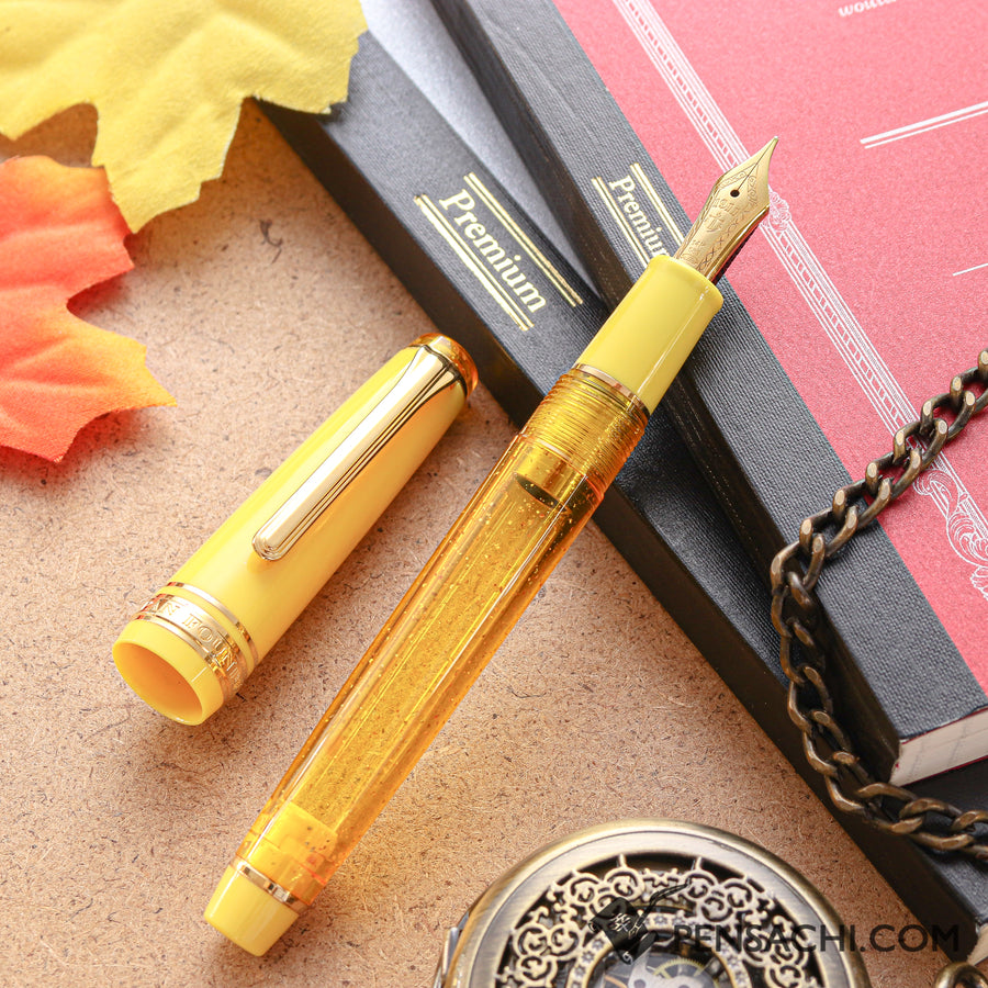 SAILOR Limited Edition Pro Gear Slim (Sapporo) Demonstrator Fountain Pen - Sparkling Wine - PenSachi Japanese Limited Fountain Pen