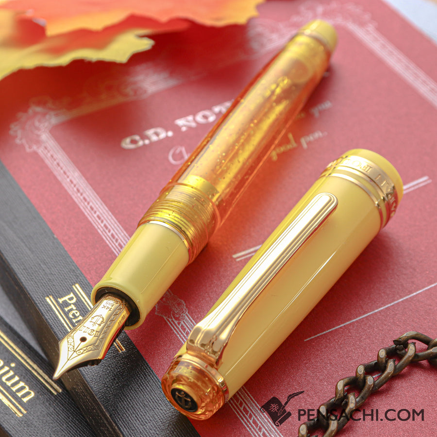 SAILOR Limited Edition Pro Gear Slim (Sapporo) Demonstrator Fountain Pen - Sparkling Wine - PenSachi Japanese Limited Fountain Pen