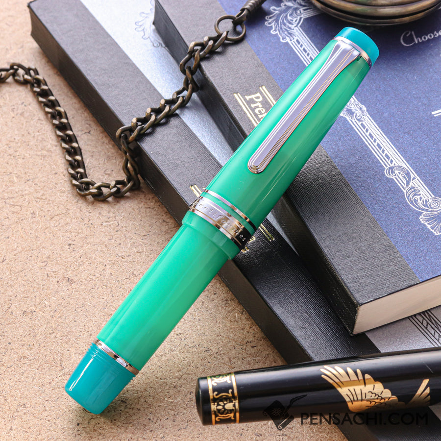 SAILOR Limited Edition Professional Gear Mini Fountain Pen - Kingfisher - PenSachi Japanese Limited Fountain Pen