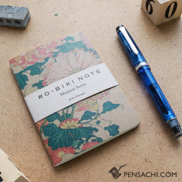 Yamamoto Ro-Biki Notebook Museum Series - Chrysanthemums - PenSachi Japanese Limited Fountain Pen