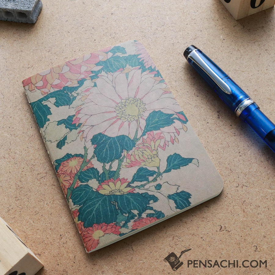 Yamamoto Ro-Biki Notebook Museum Series - Chrysanthemums - PenSachi Japanese Limited Fountain Pen