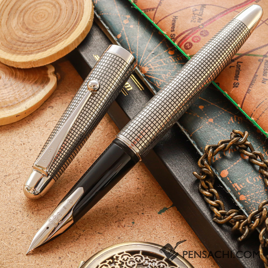 PILOT Silvern Sterling Silver Fountain Pen - Lattice | PenSachi