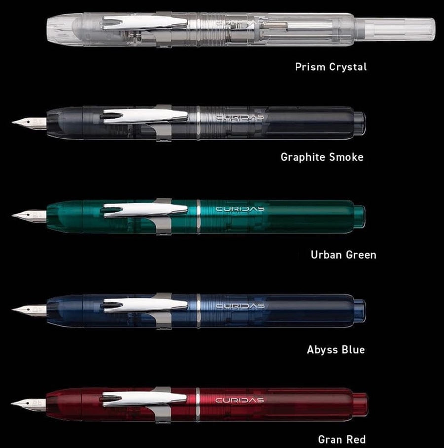 PLATINUM Curidas Demonstrator Fountain Pen - Abyss Blue - PenSachi Japanese Limited Fountain Pen