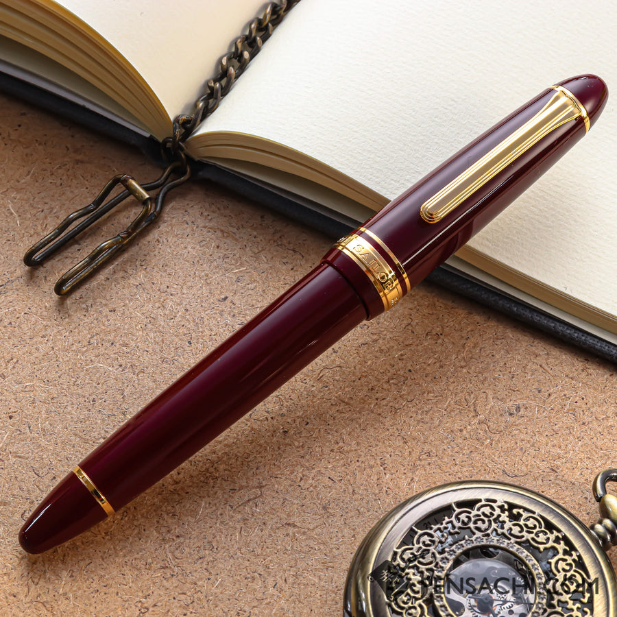 SAILOR 1911 Large (Full size) Fountain Pen - Maroon - PenSachi Japanese Limited Fountain Pen