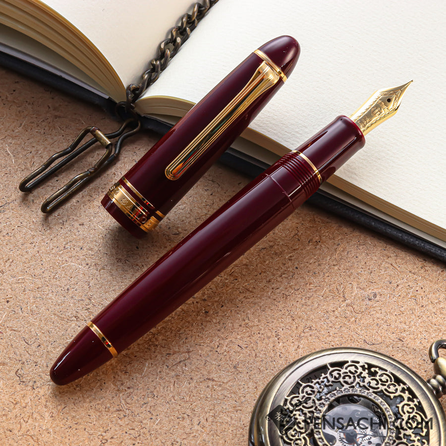 SAILOR 1911 Large (Full size) Fountain Pen - Maroon - PenSachi Japanese Limited Fountain Pen