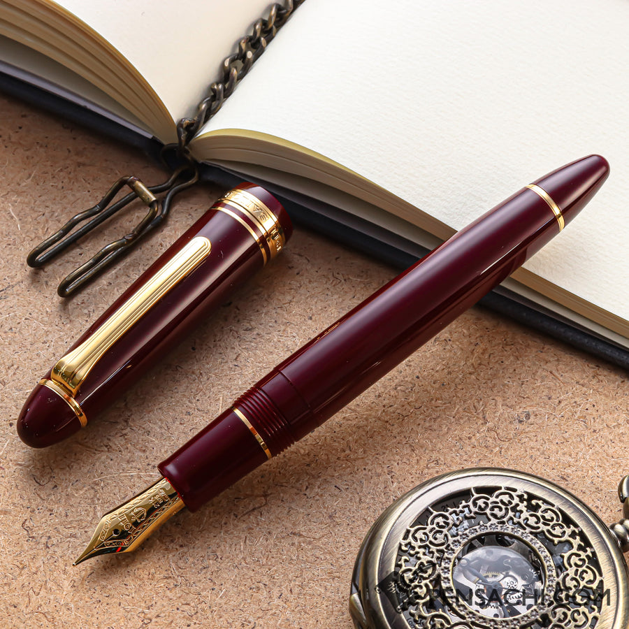 SAILOR 1911 Large (Full size) Fountain Pen - Maroon - PenSachi Japanese Limited Fountain Pen