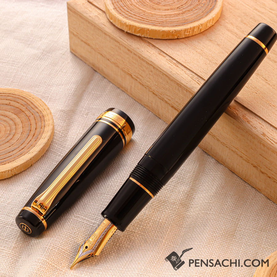 SAILOR Pro Gear Classic Fountain Pen - Black Gold - PenSachi Japanese Limited Fountain Pen