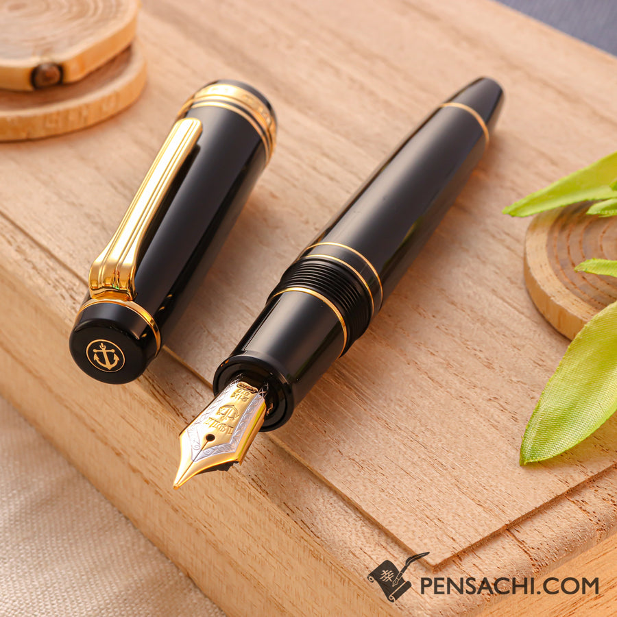 SAILOR Pro Gear Classic Realo Fountain Pen - Black - PenSachi Japanese Limited Fountain Pen