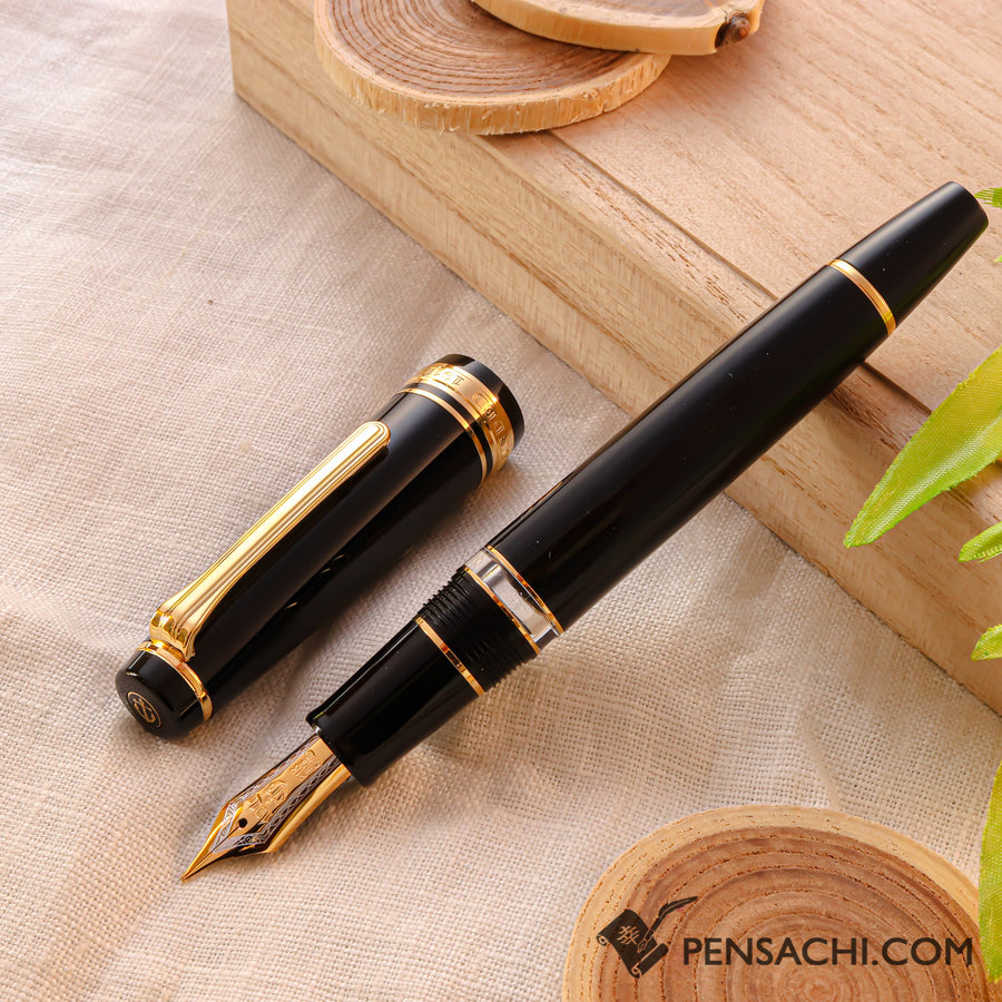 SAILOR Pro Gear Classic Realo Fountain Pen - Black - PenSachi Japanese Limited Fountain Pen