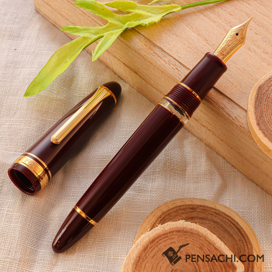 SAILOR 1911 Large (Full size) Realo Fountain Pen - Wine Red - PenSachi Japanese Limited Fountain Pen