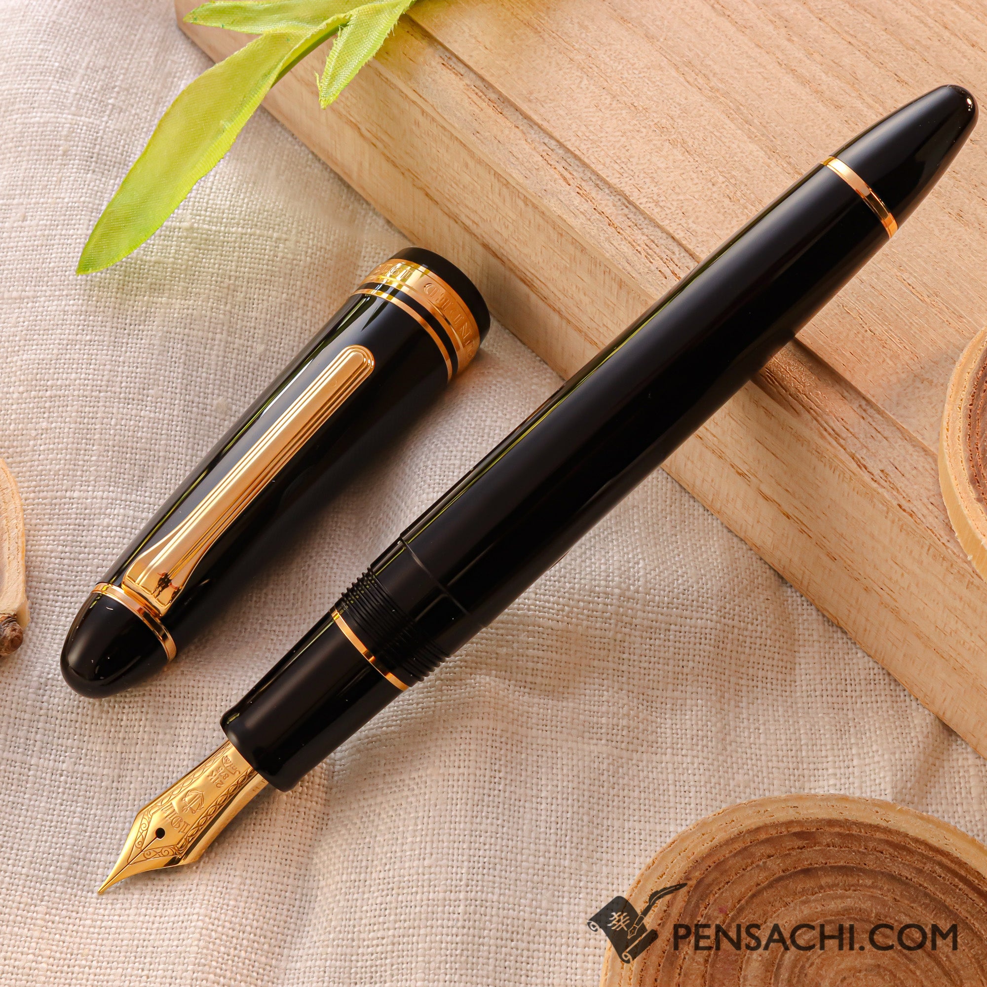 SAILOR 1911 Large (Full size) Fountain Pen Black Gold For Lefties