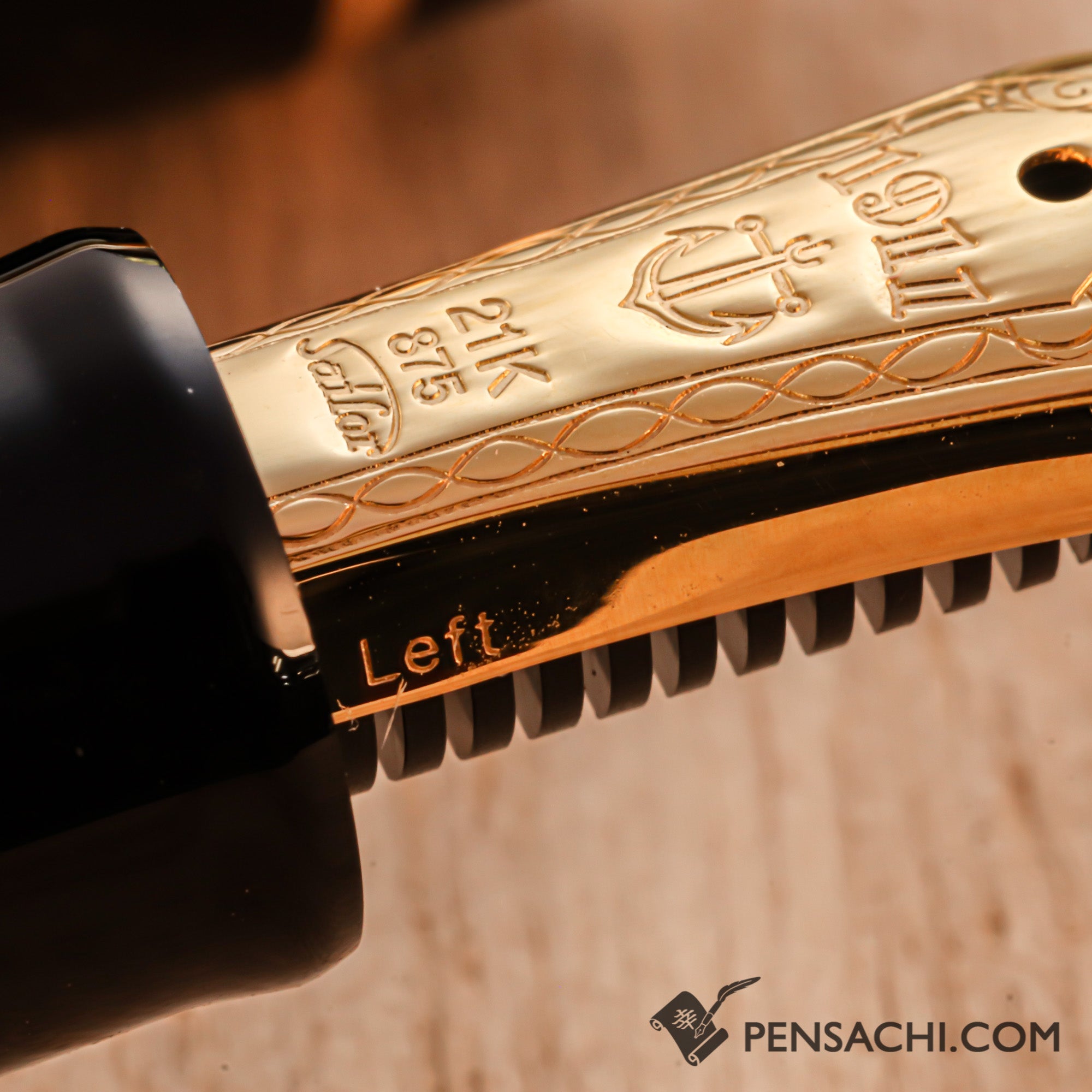 SAILOR 万年筆 1911 21K 875 H-F SAILOR 1911 Standard (Mid size) 21 Karat Gold Fountain Pen - Black