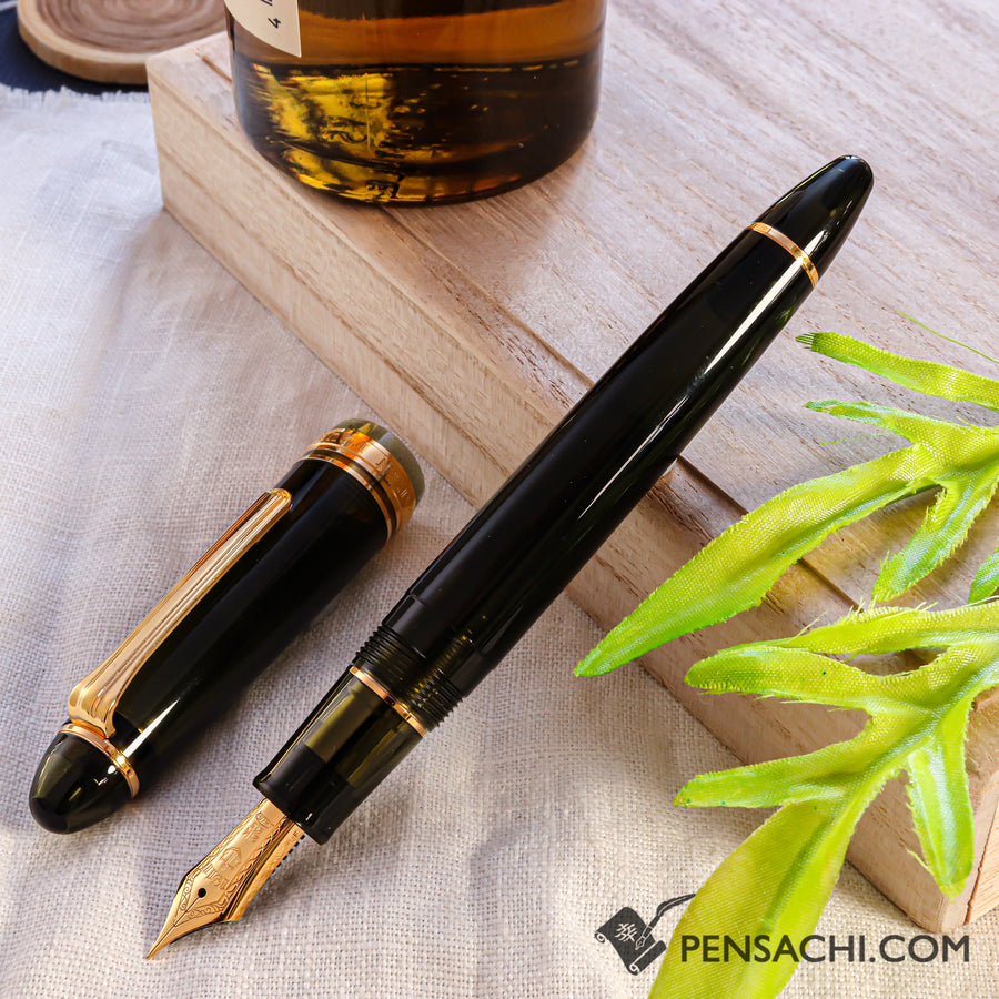 SAILOR Limited Edition 1911 Large (Full size) Demonstrator Fountain Pen - Dark Green - PenSachi Japanese Limited Fountain Pen