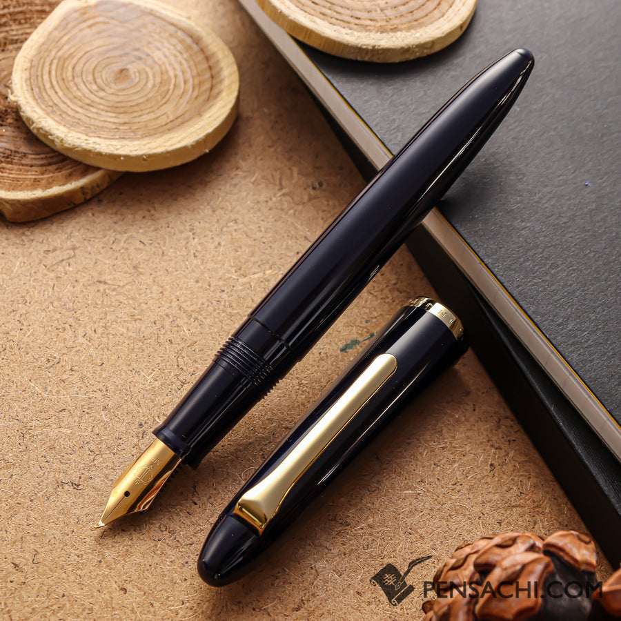 SAILOR 1911 Profit Fude Mannen Fountain Pen - Dark Blue - PenSachi Japanese Limited Fountain Pen