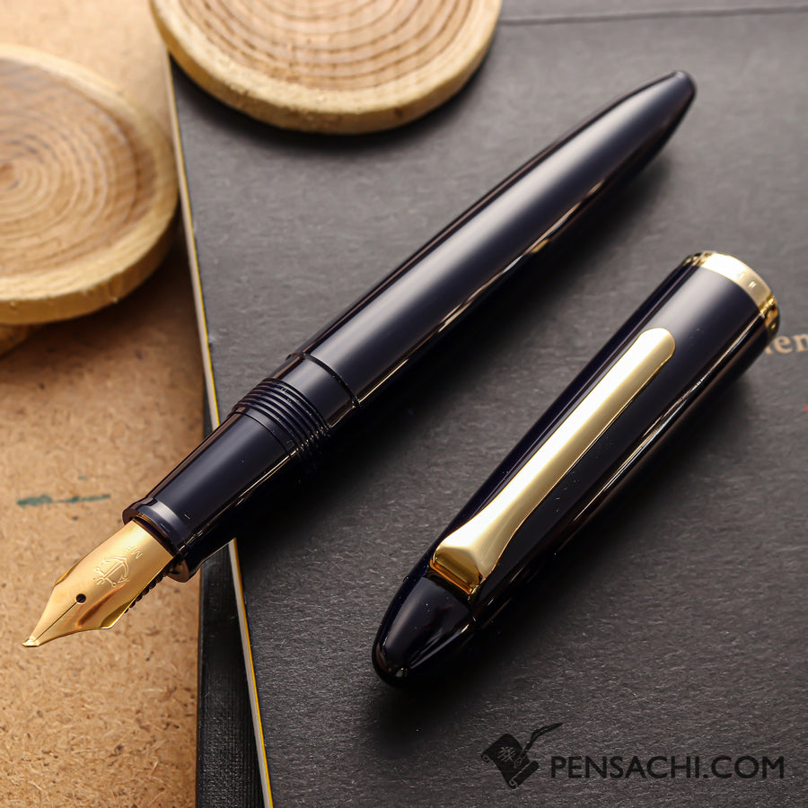 SAILOR 1911 Profit Fude Mannen Fountain Pen - Dark Blue - PenSachi Japanese Limited Fountain Pen