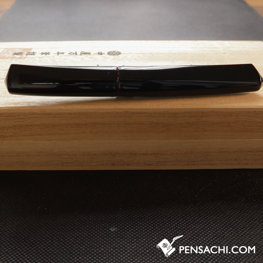 Nakaya Dorsal Fin  (ver.2) Kuro-tamenuri  [no.07101] - PenSachi Japanese Limited Fountain Pen