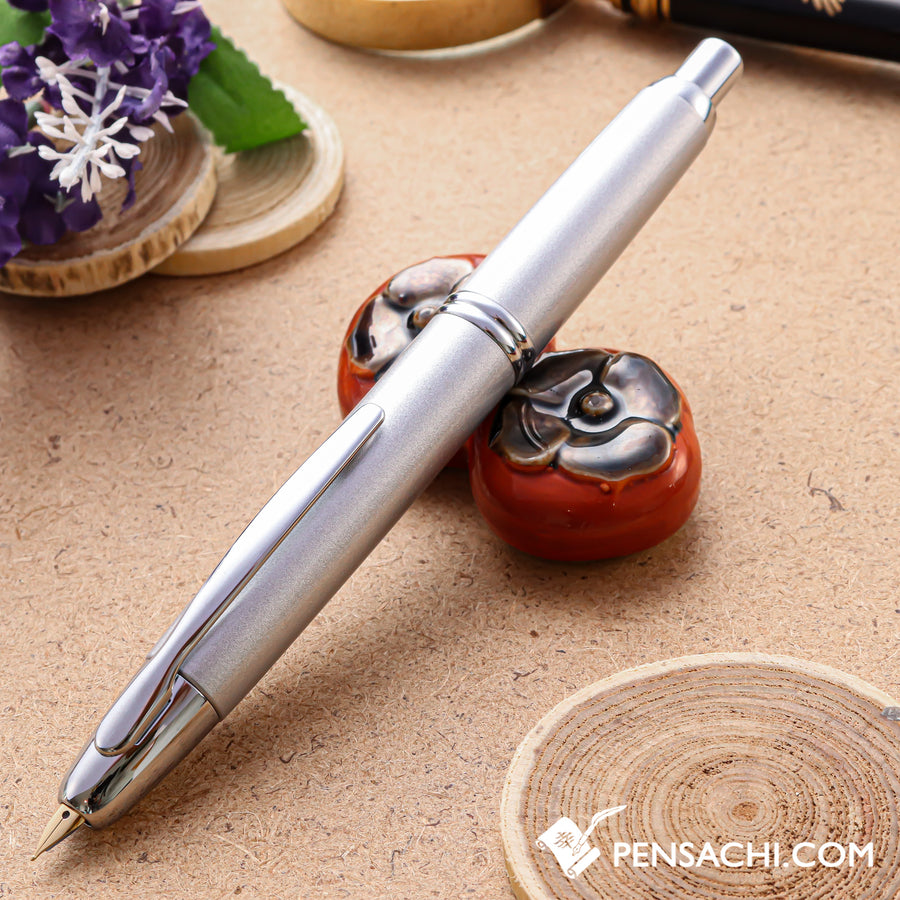 PILOT Vanishing Point Capless Special Alloy Fountain Pen - Silver - PenSachi Japanese Limited Fountain Pen