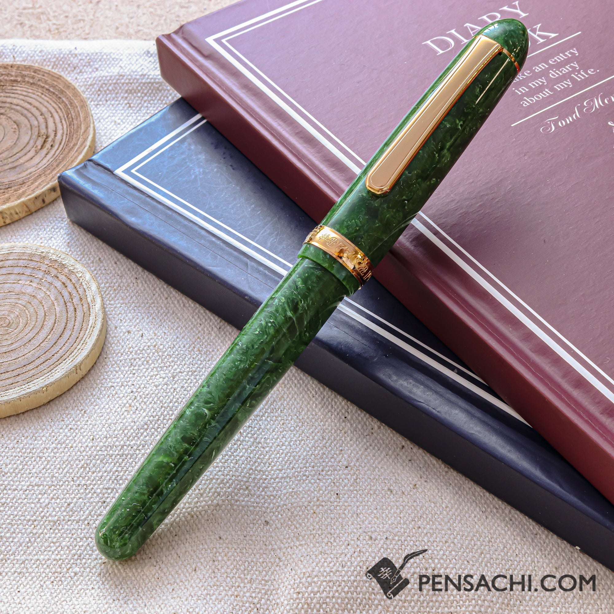 PLATINUM #3776 Century Celluloid Fountain Pen - Emerald | PenSachi