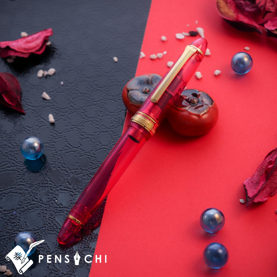 SAILOR Limited Edition 1911 Standard (Mid size) Demonstrator Fountain Pen - Spring Pink - PenSachi Japanese Limited Fountain Pen