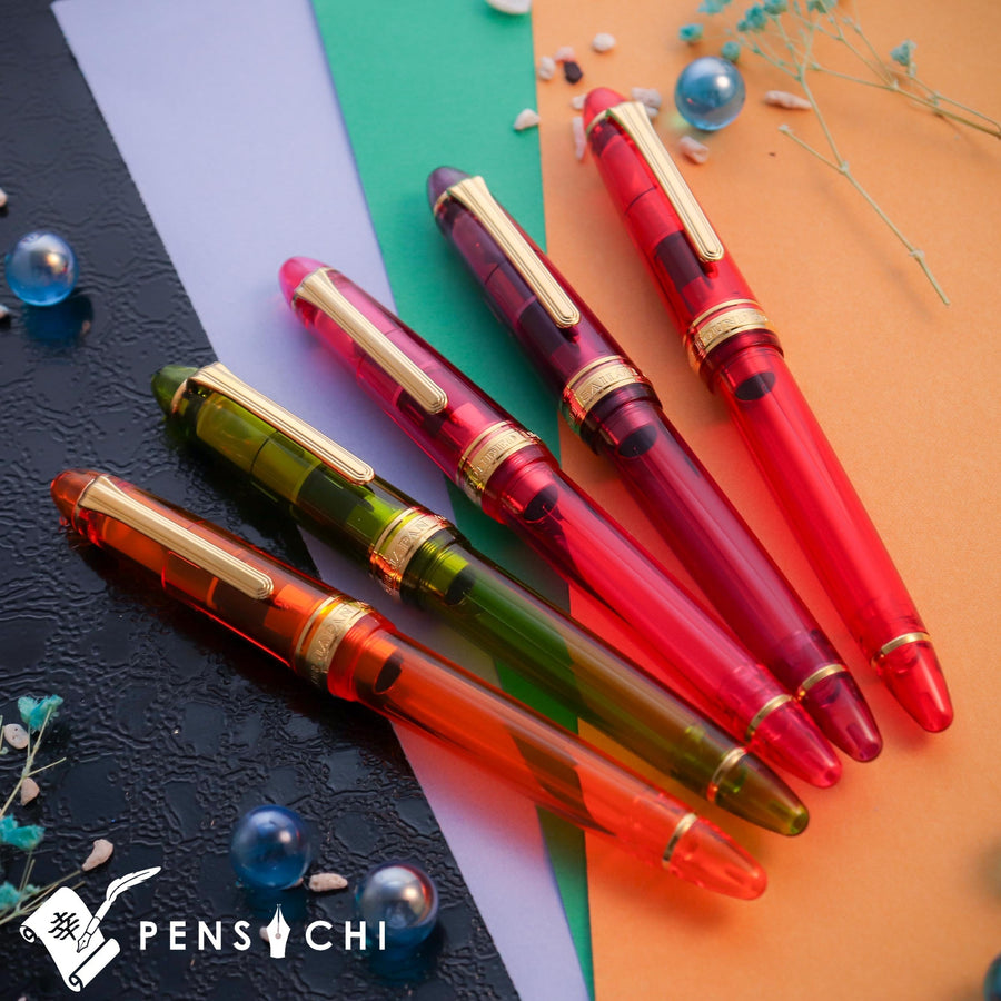 SAILOR Limited Edition 1911 Standard (Mid size) Demonstrator Fountain Pen - Spring Pink - PenSachi Japanese Limited Fountain Pen