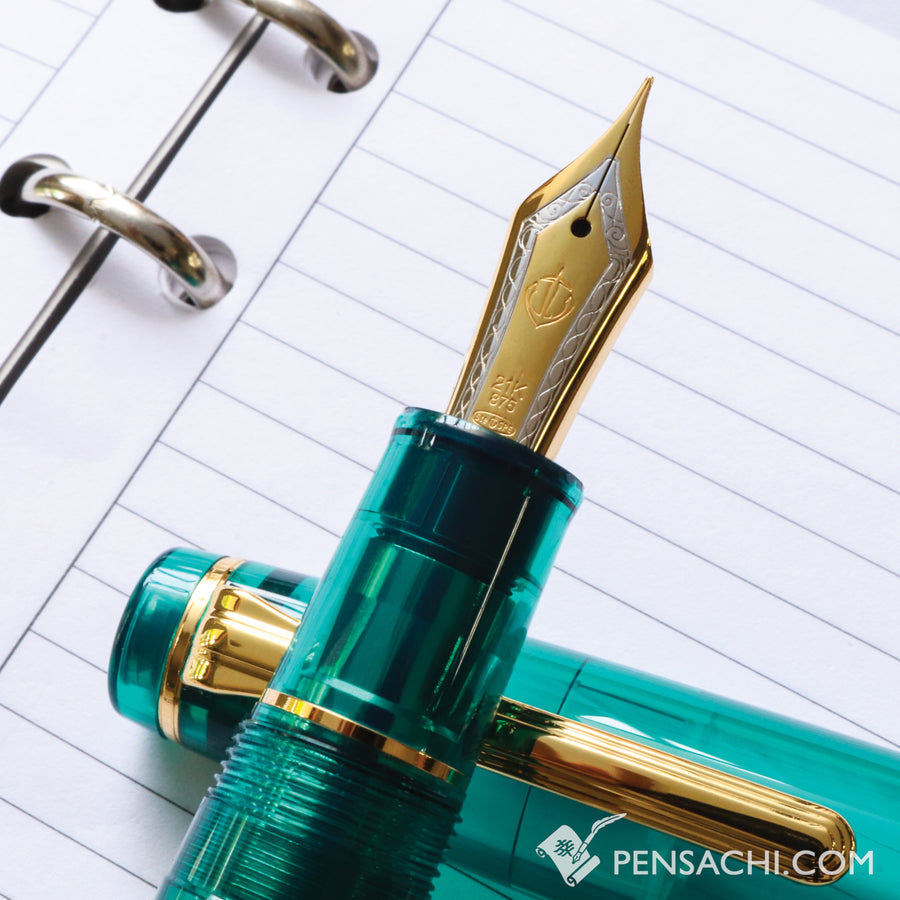 SAILOR Limited Edition Pro Gear Classic Demonstrator Fountain Pen - Teal Green - PenSachi Japanese Limited Fountain Pen