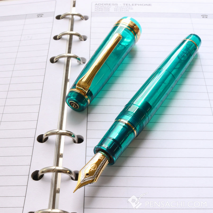 SAILOR Limited Edition Pro Gear Classic Demonstrator Fountain Pen - Teal Green - PenSachi Japanese Limited Fountain Pen