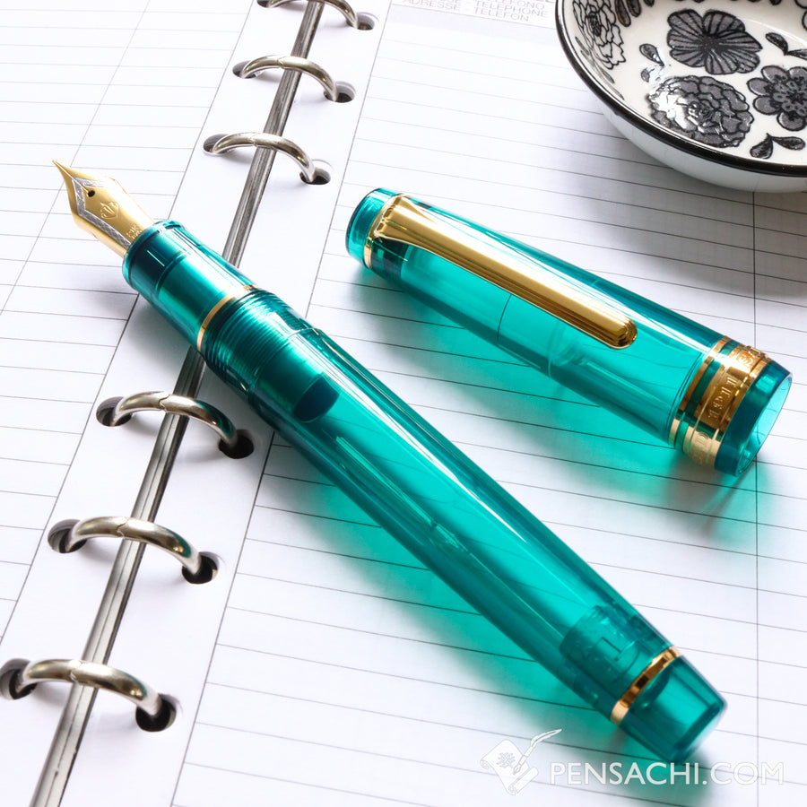 SAILOR Limited Edition Pro Gear Classic Demonstrator Fountain Pen - Teal Green - PenSachi Japanese Limited Fountain Pen