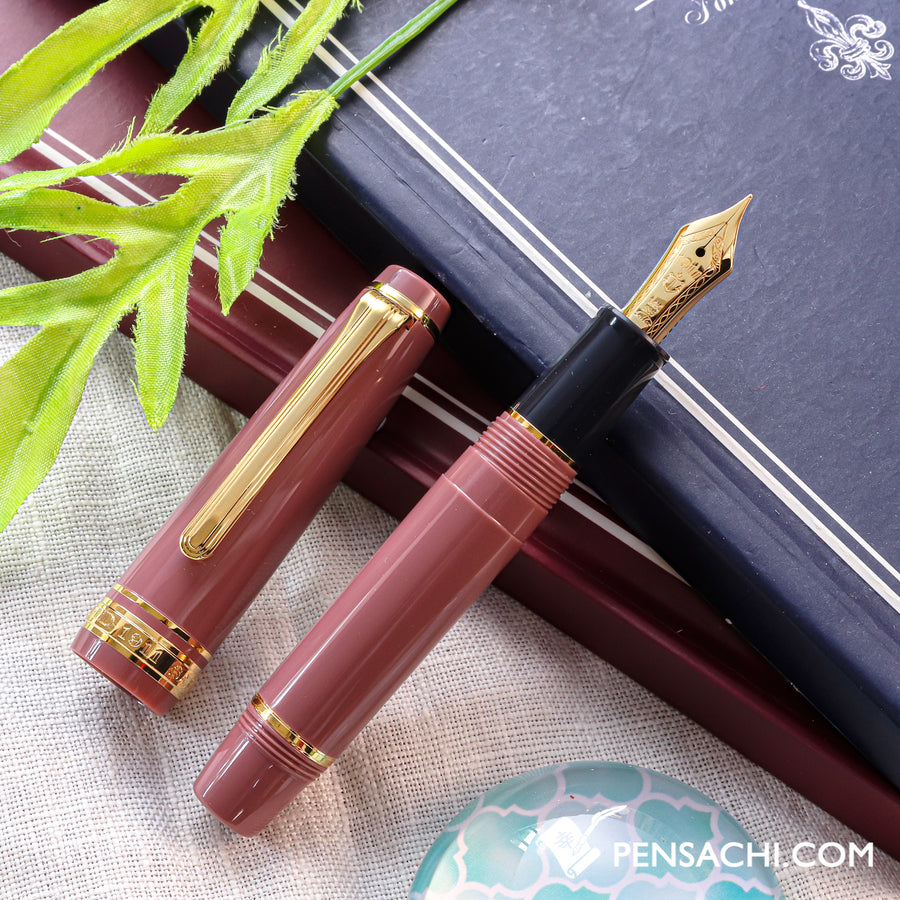 SAILOR Pro Gear Slim Mini Fountain Pen - Rose Taupe - PenSachi Japanese Limited Fountain Pen