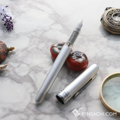 PLATINUM Plaisir Fountain Pen - Ice White - PenSachi Japanese Limited Fountain Pen