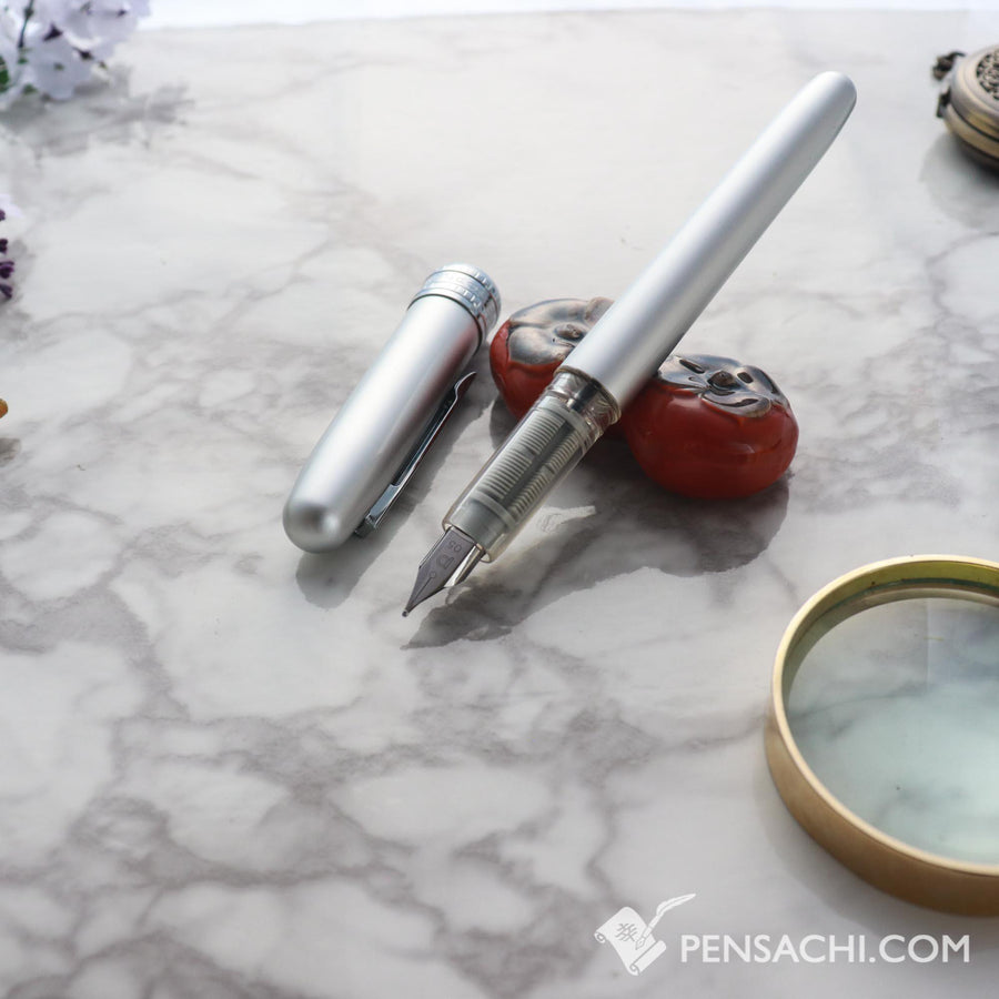 PLATINUM Plaisir Fountain Pen - Ice White - PenSachi Japanese Limited Fountain Pen