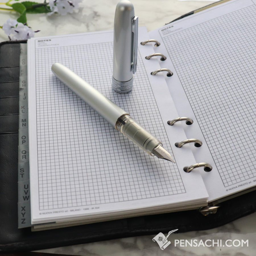 PLATINUM Plaisir Fountain Pen - Ice White - PenSachi Japanese Limited Fountain Pen